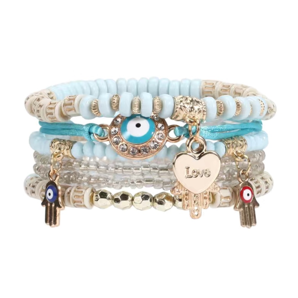 Bohemian Eye Hand Bracelet (Lake Blue)